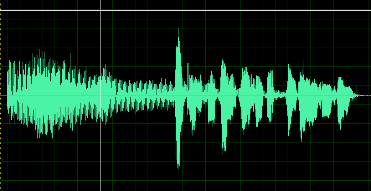 下面是一段音频数据的波形