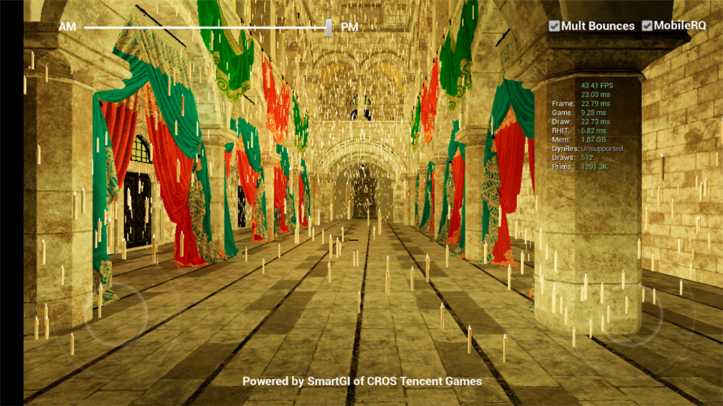  Sponza scene 2 powered by Tencent Games