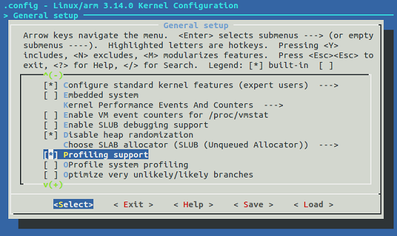 Arm Performance Monitor Kernel Configuration