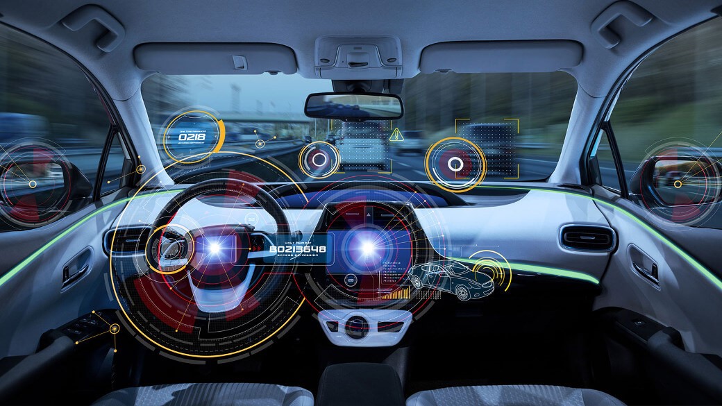 In-Vehicle Infotainment (IVI) Digital Cockpit in car