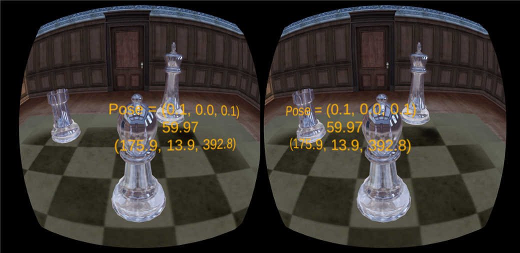 Screenshot from Samsung Galaxy S8 running VR in developer mode with inside-out tracking