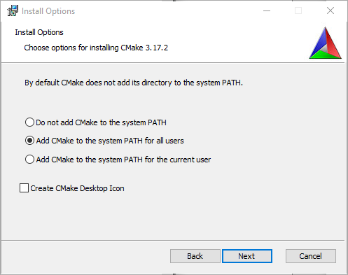 CMake Install Options