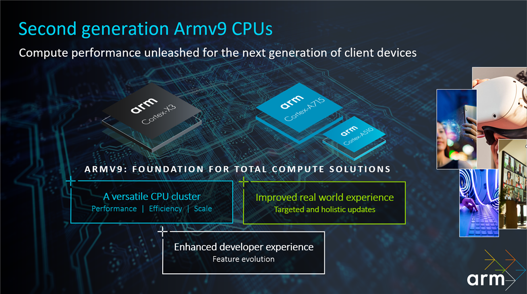 Summary of second-generation Armv9 CPUs