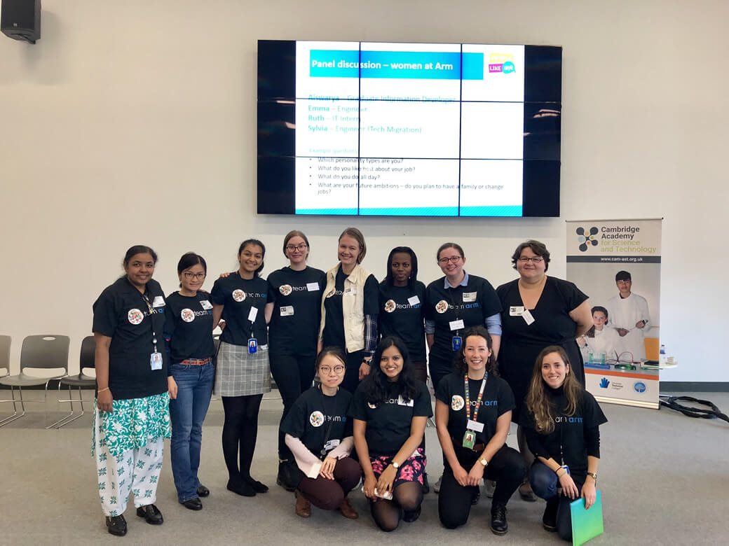 Women in STEM Team Arm event