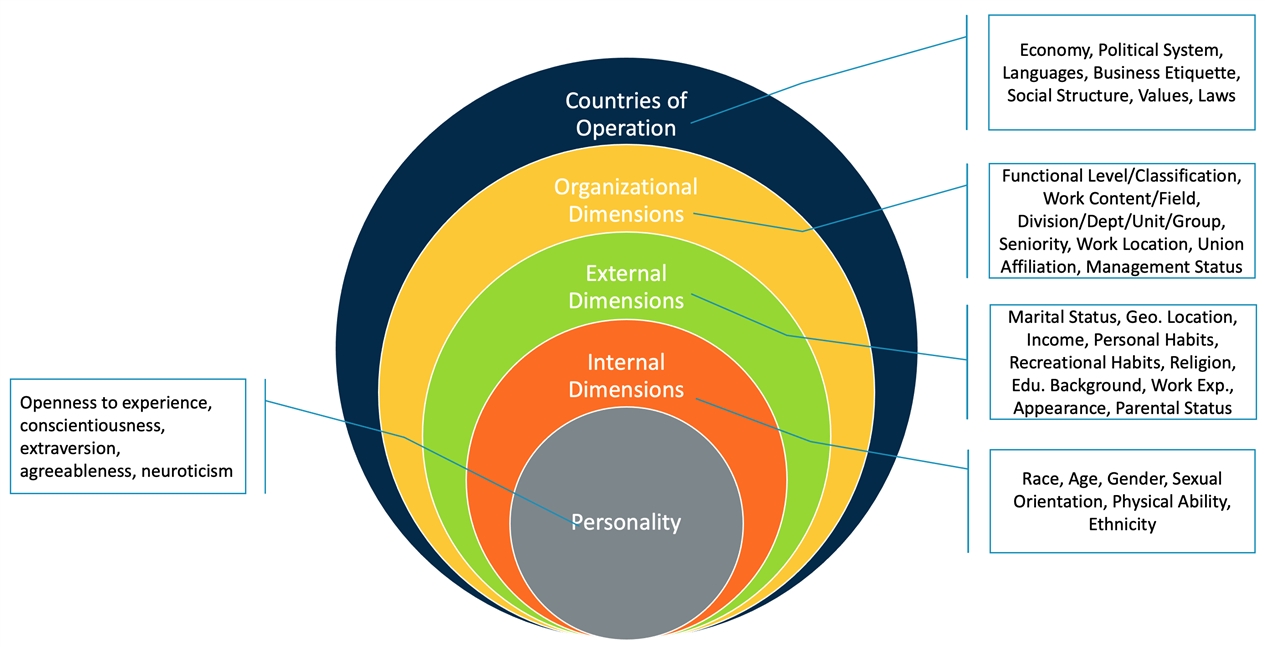 Figure 1. Diversity and Inclusion Focus Areas (adapted from Hermann Global, Diversity of Thought White Paper, 2017)