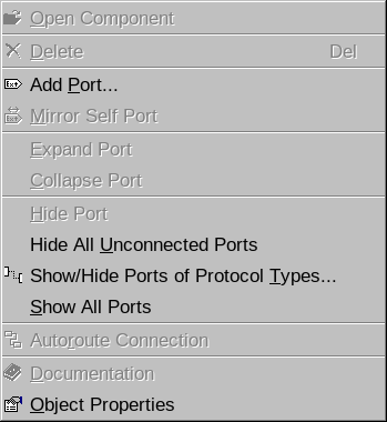  Add port dialog box
