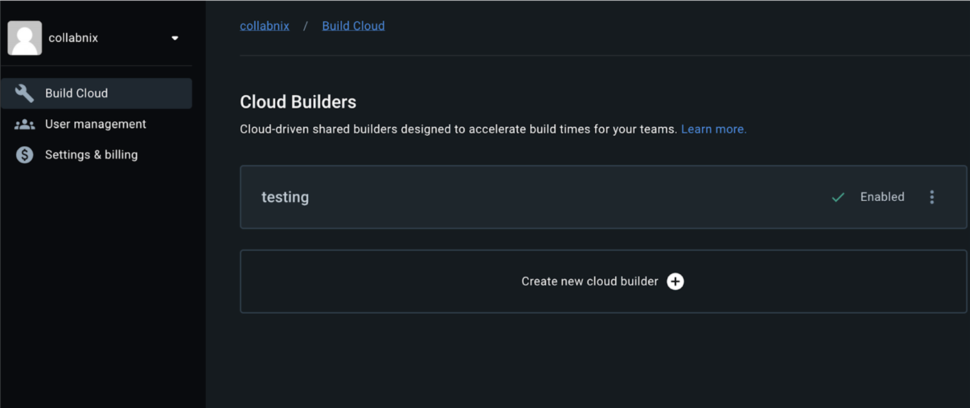 Step 3: Create a New Builder