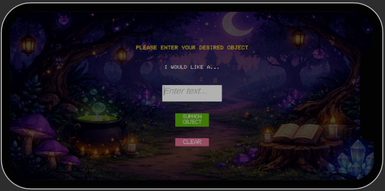 Shows prompt panel where user can enter their prompt.