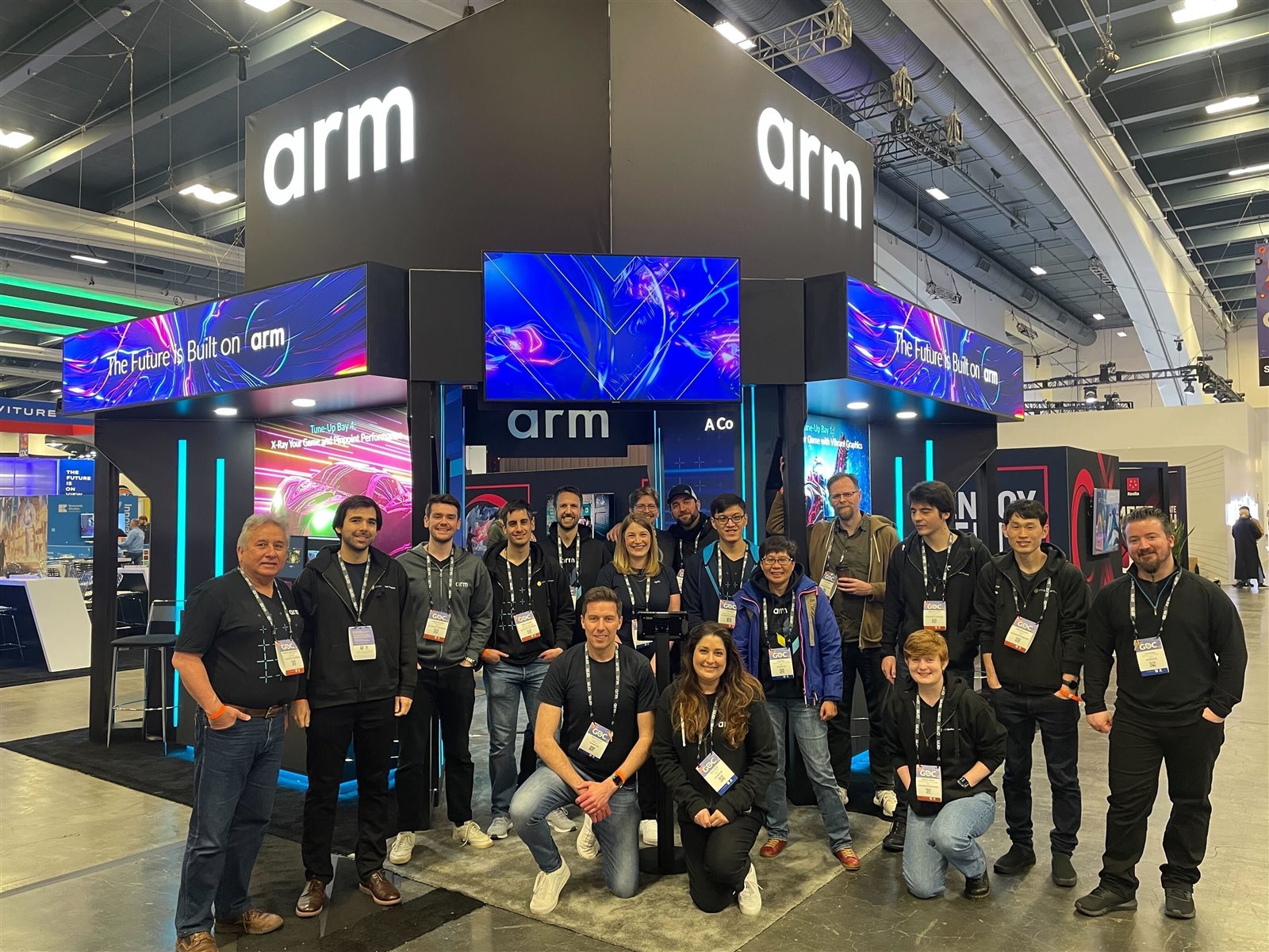An image of the Arm team at GDC 2023