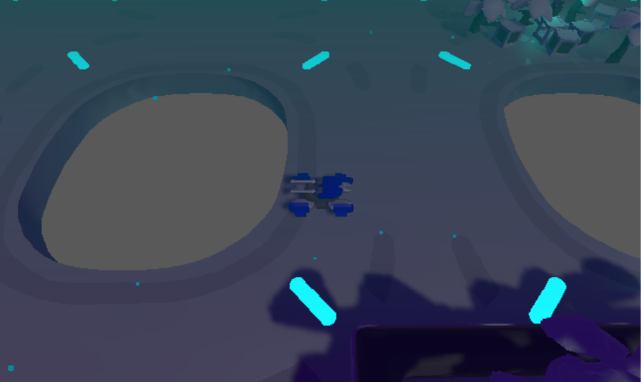 The render pass output of opaque geometry rendering in a Unity game