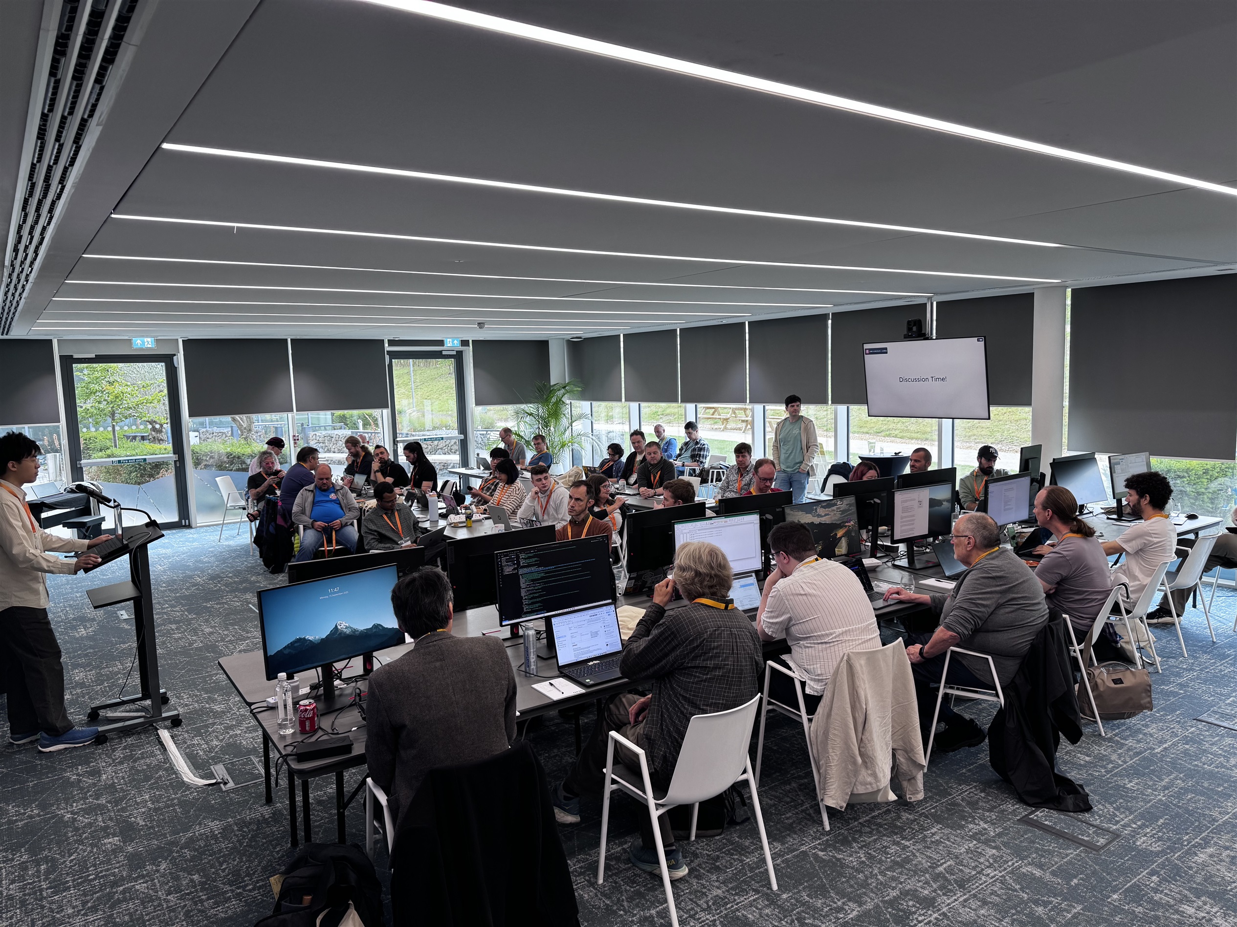 Picture of event attendees sat during one of the discussion times