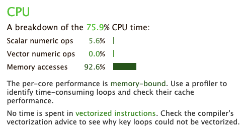  Performance Reports CPU Information