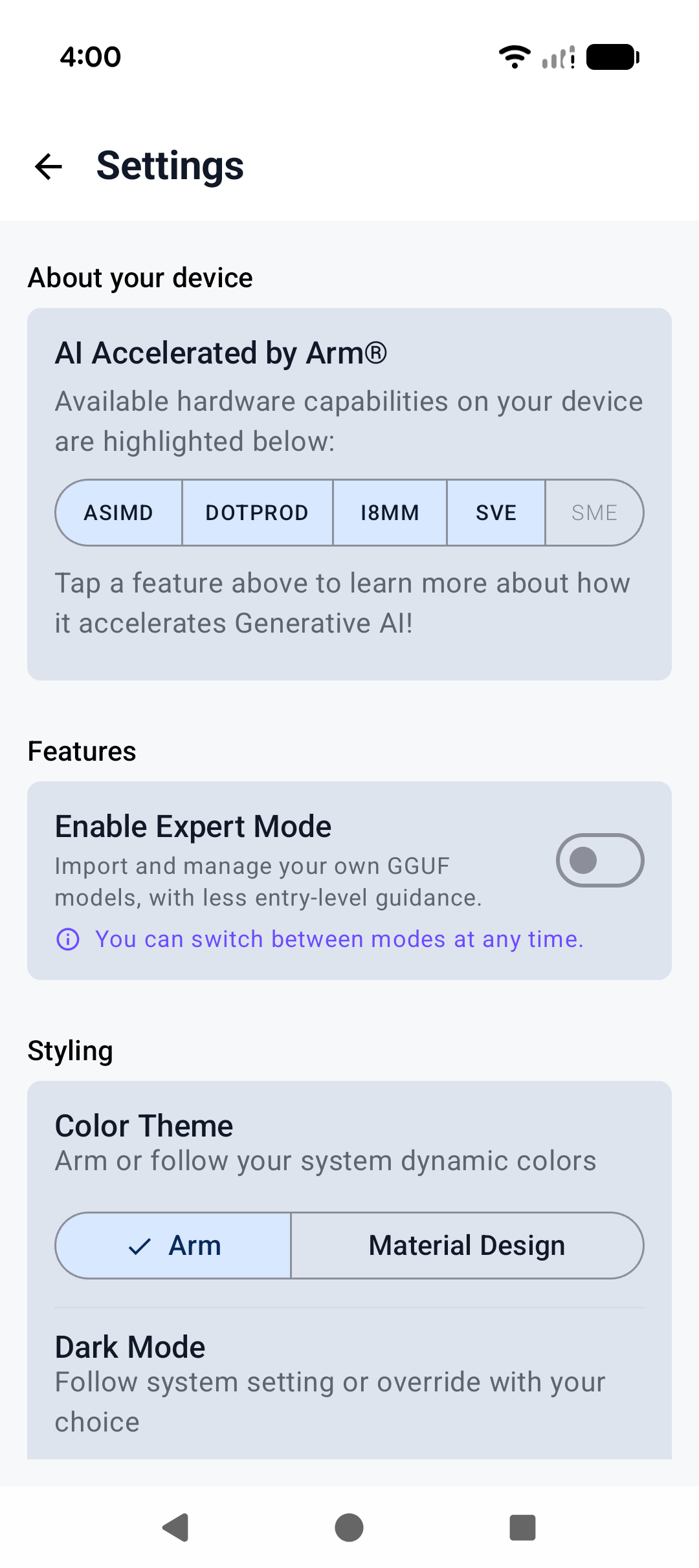 GenAI powered by Arm®