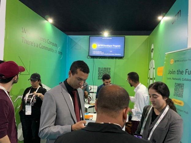 An image of the GITEX expo booths