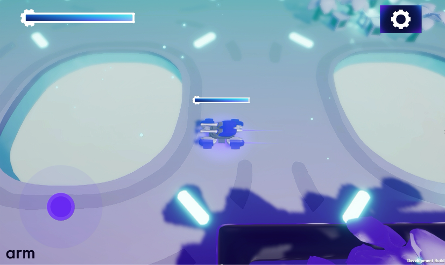 Screenshot of a video game before optimization