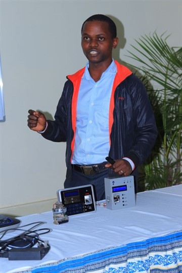 A photo of the presenter for Automatic Attendance Monitoring System.