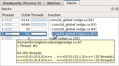 CUDA debugging