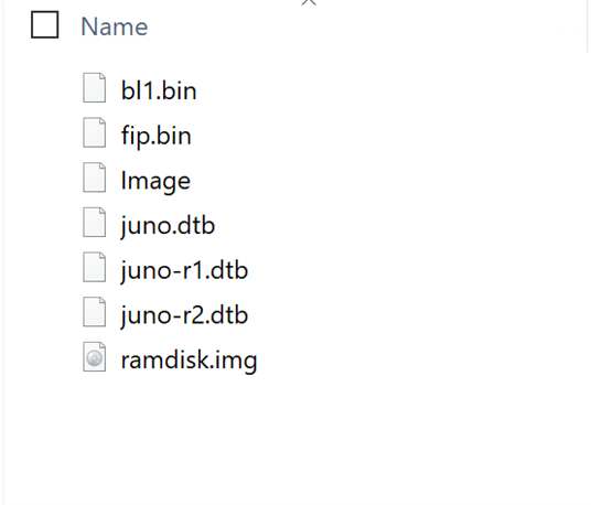  Image files on SD card