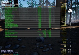 Nanite performance statistics showing the effect of tuning r.Nanite.MinPixelsPerEdgeHW.