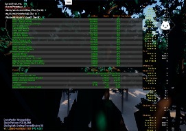 Nanite performance statistics showing the effect of using a Packed Level Actor for tree instancing.