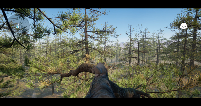 Nanite-enhanced Mori forest scene showcasing detailed vegetation and terrain on mobile hardware.