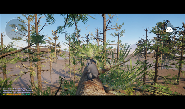 Nanite-enabled forest scene in the Mori demo running on Arm mobile hardware.