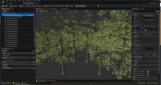 Packed level actor of the forest
