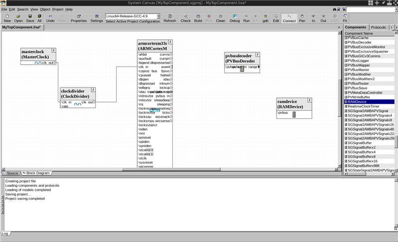  An image to show ClockDivider's in the System Canvas window.