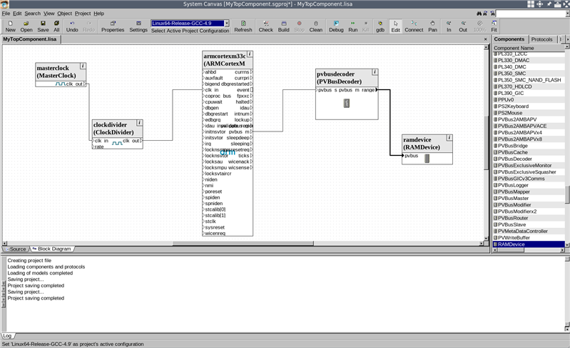  Ribbon menu in the System Canvas window.