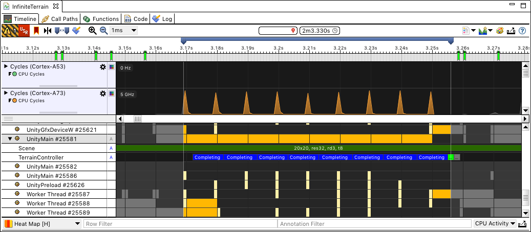  Streamline screenshot, demonstrating use of Callipers