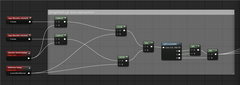 how to implement ray-box intersection in Unreal Engine